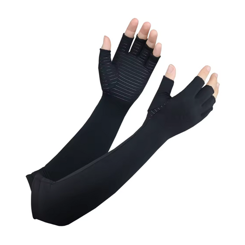 Extended Bamboo Compression Gloves