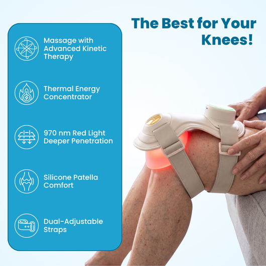 Therapeutic Knee Massager with Intelligent Massage Modes