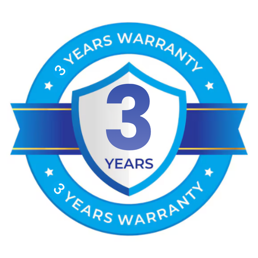 3 Year Warranty - Risk-free coverage