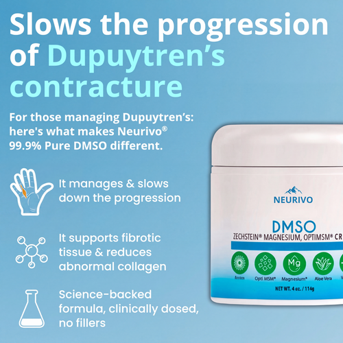 99.9% Pure DMSO for Dupuytren's Contracture